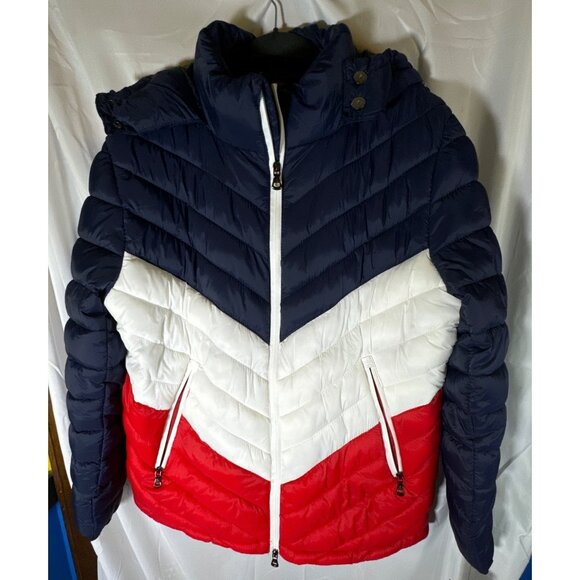 Sapire by Galaxy Men's Heavyweight Quilted Hooded Puffer Coat Bubble Size M, NWT - Picture 2 of 6